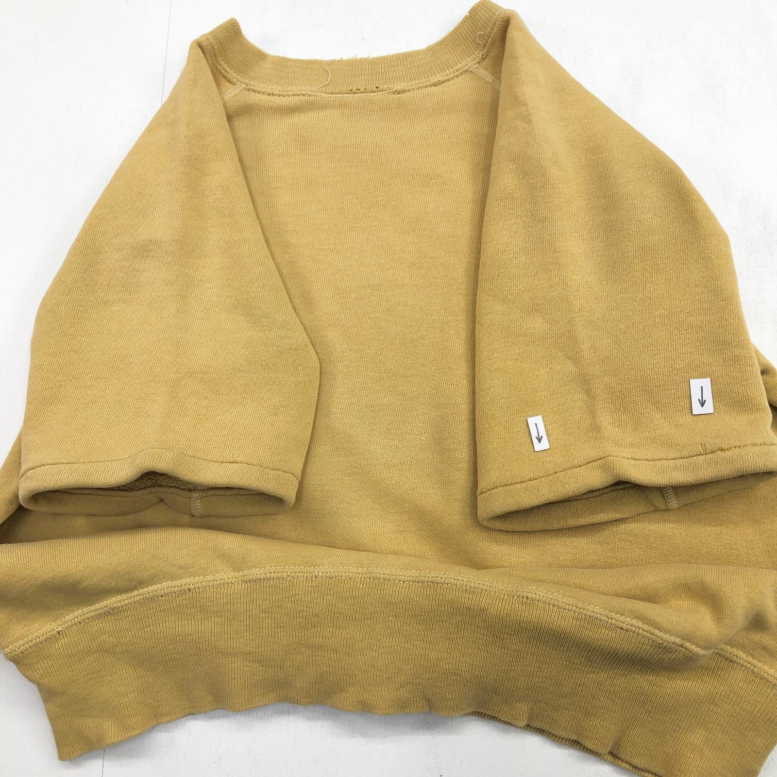 UNKNOWN 60- 70年代 半袖 スウェット カットオフ ラグランスウェット