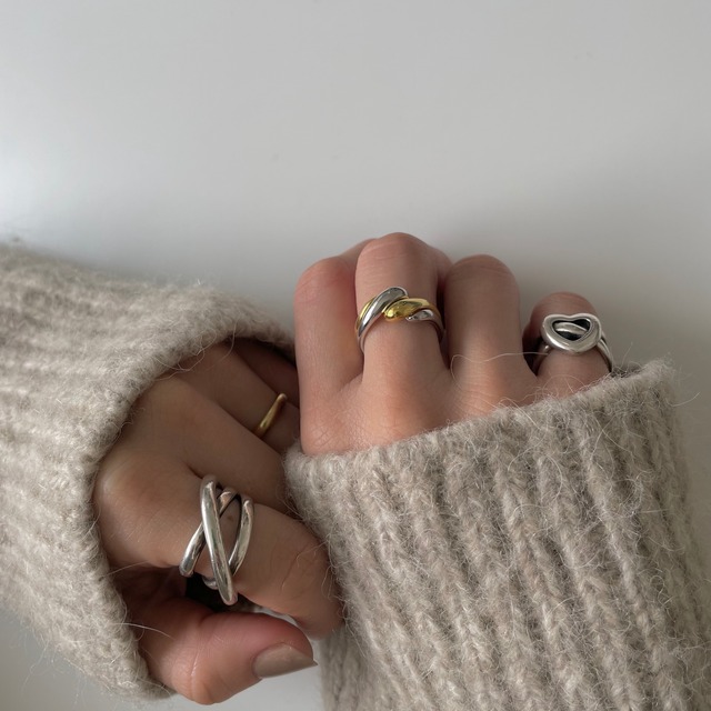 S925 cross mine ring (R224-2)