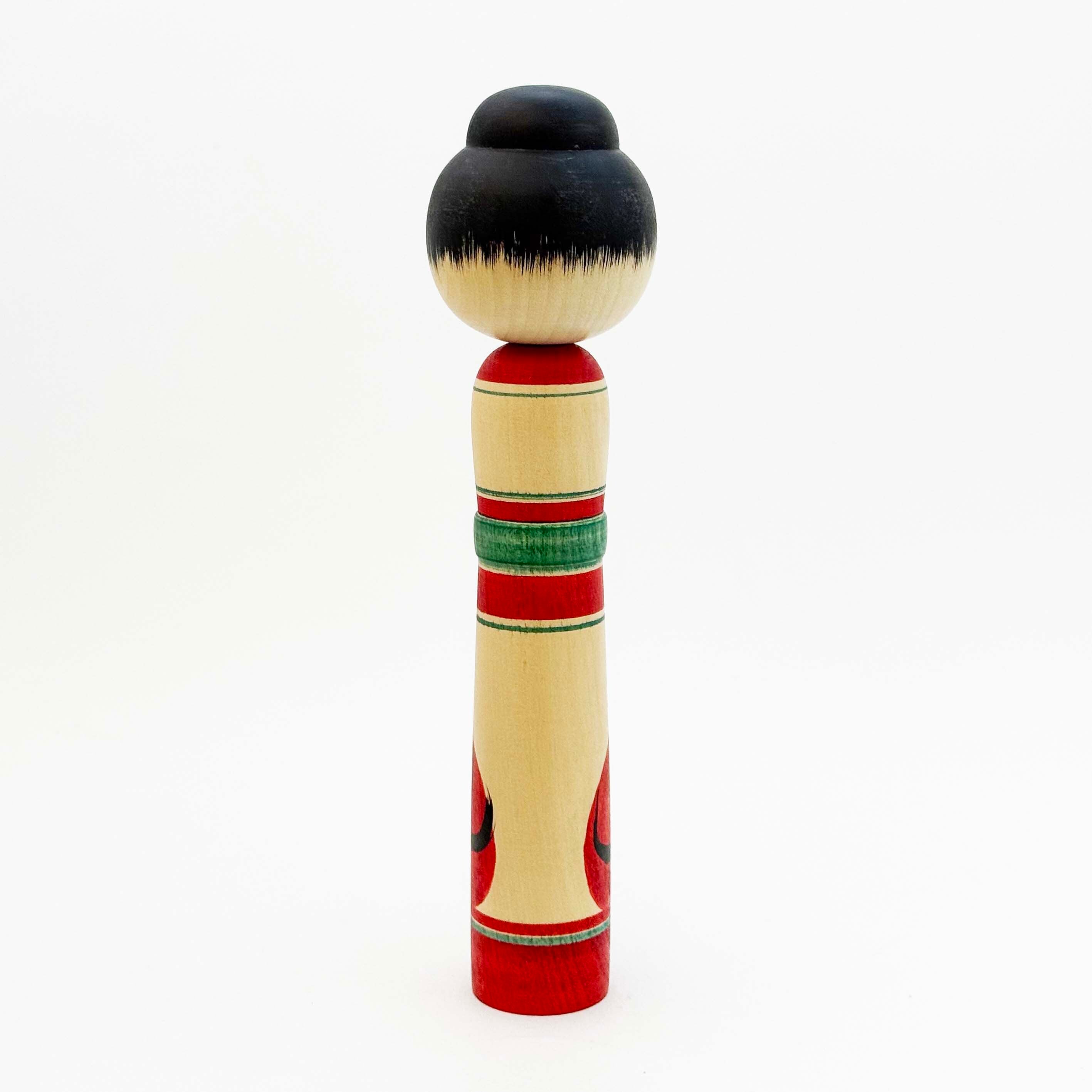 だるま柄こけし（山形系 / 阿部正義工人）髷