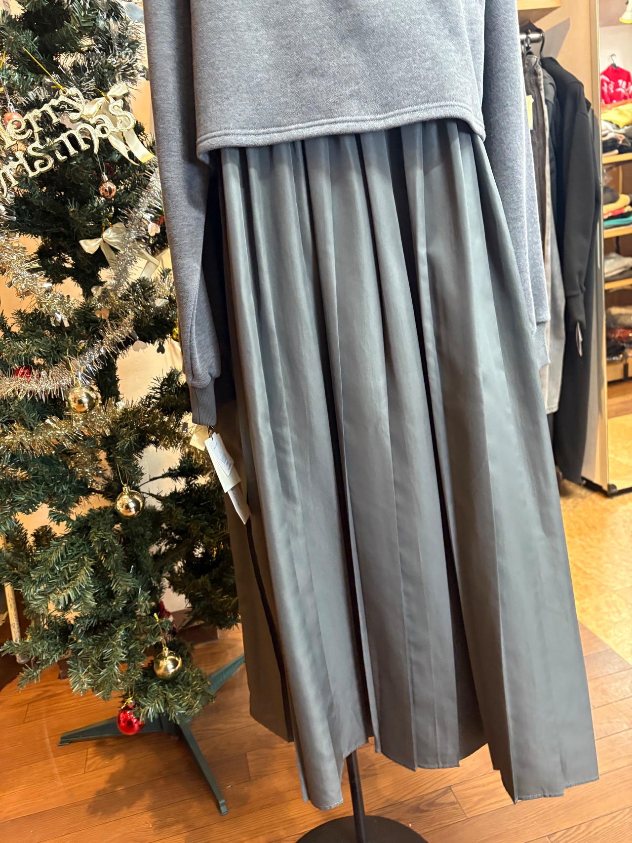 felini ハイネック裏起毛ワンピース　56125