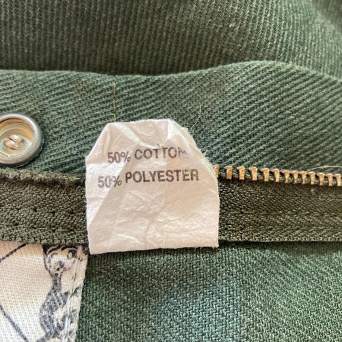 90s- Ben Davis フリスコパンツ スナップボタン モスグリーン 無地 USA製 W40 pants 詳細写真13
