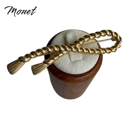 MONETゴールドブローチ