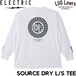 ELECTRIC エレクトリック SOURCE DRY L/S TEE ドライ素材 長袖Tシャツ ロングスリーブTEE ロンT メンズ レディース E26ST28 WHT 26SP 日本代理店正規品