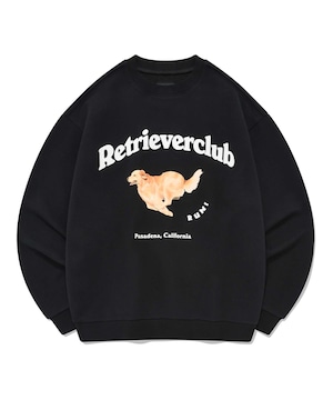 [RETRIEVER CLUB] RUNNING RETRIEVER CREWNECK [BLACK] 正規品 韓国ブランド 韓国代行 韓国通販 韓国ファッション