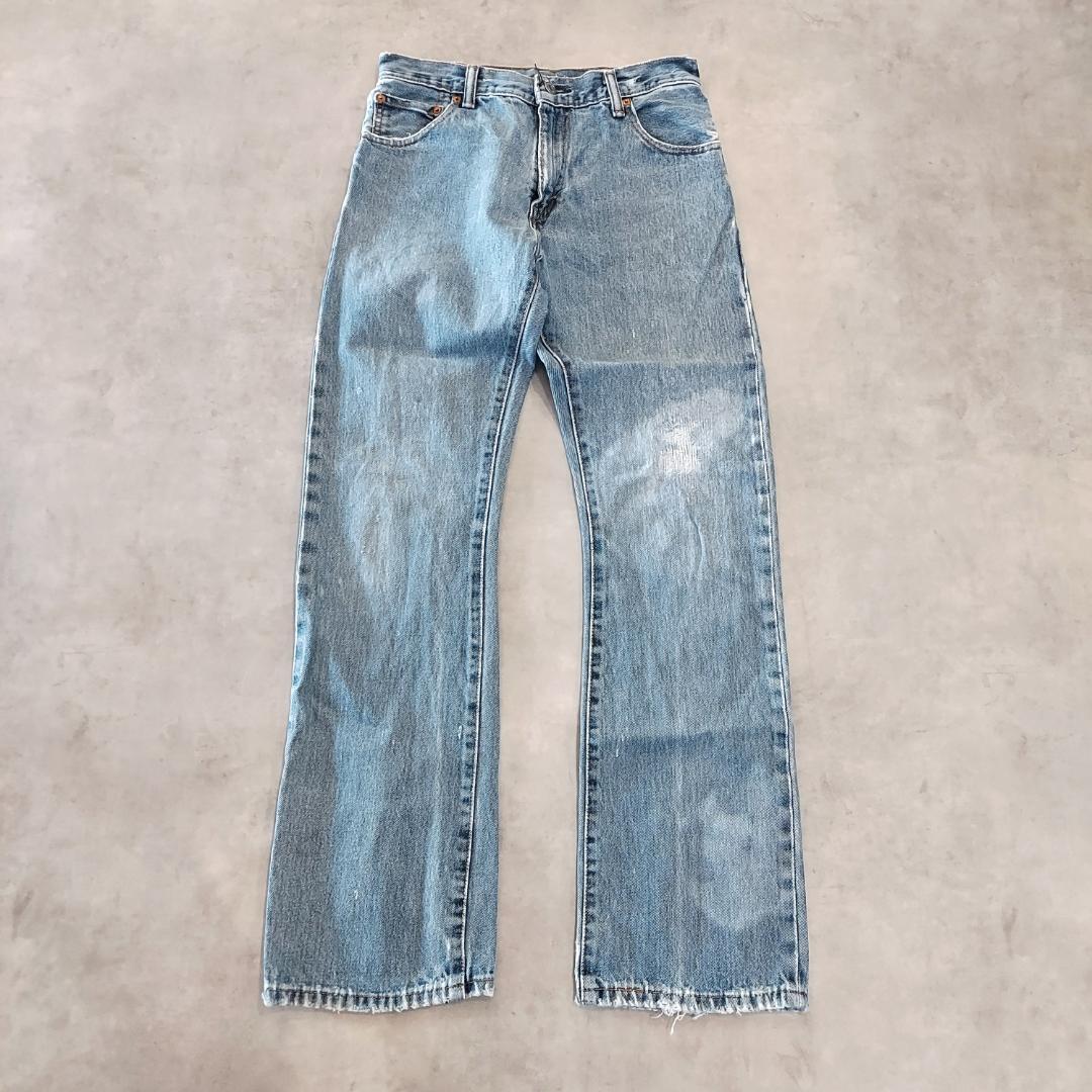 リーバイス517 Levis W30 フレアデニム 青 古着 ボトム 20087