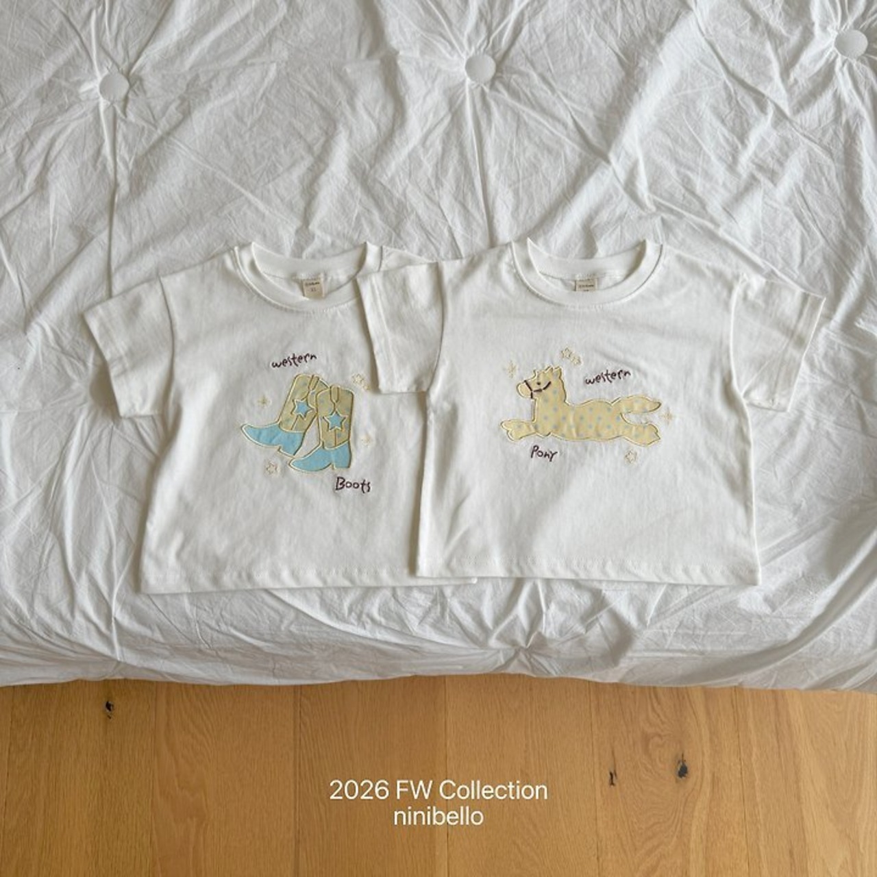 韓国子供服 / ninibello / Western T-shirt / 半袖Ｔシャツ *XS~XXL*