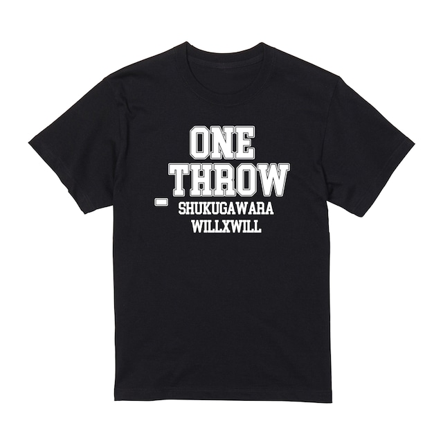 受注商品【WillxWill × ONE_THROW】コラボTシャツ1 Black,White