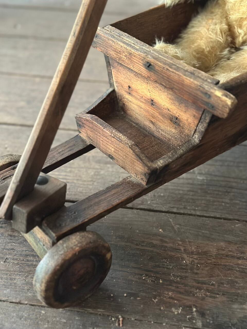 子供用 手押し車 木製トロリー 荷車 | Brocante de La Cocotte