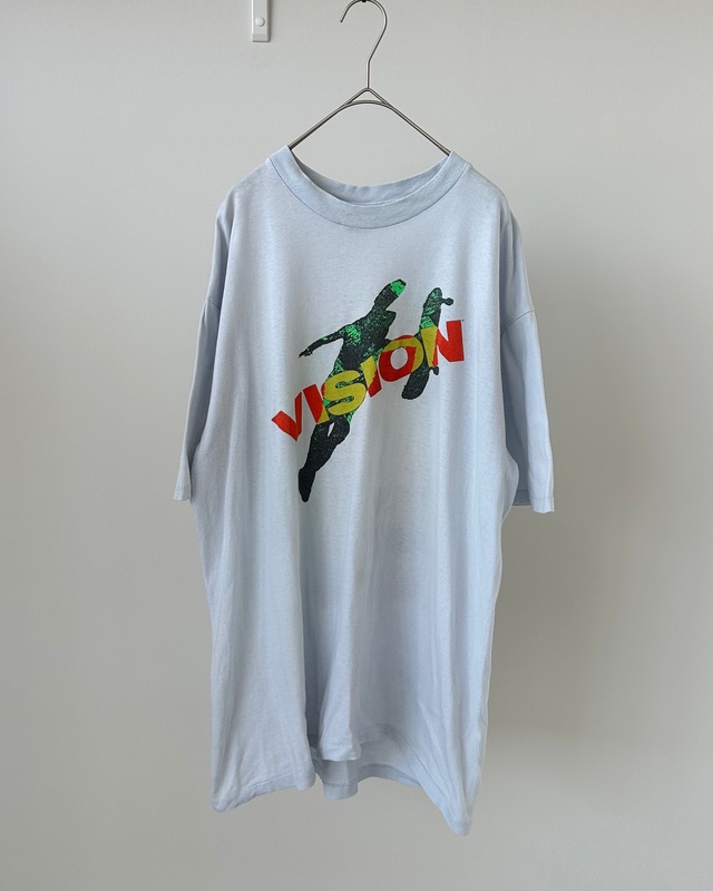 -VISION- Vintage 80s XL Print T-Shirt made in USA