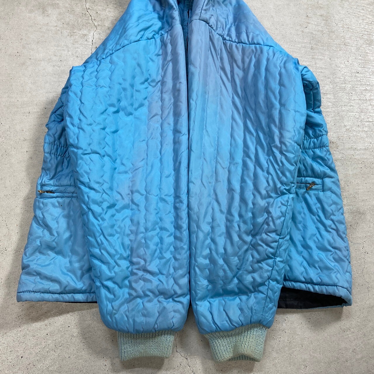 60〜70年代 UNKNOWN ナイロンキルティングジャケット メンズM相当 古着 