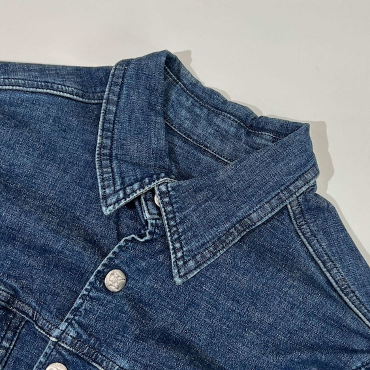 90s Calvin klein Jeans カルバンクラインジーンズ 長袖 デニムシャツ S/インディゴ レディース ビンテージ