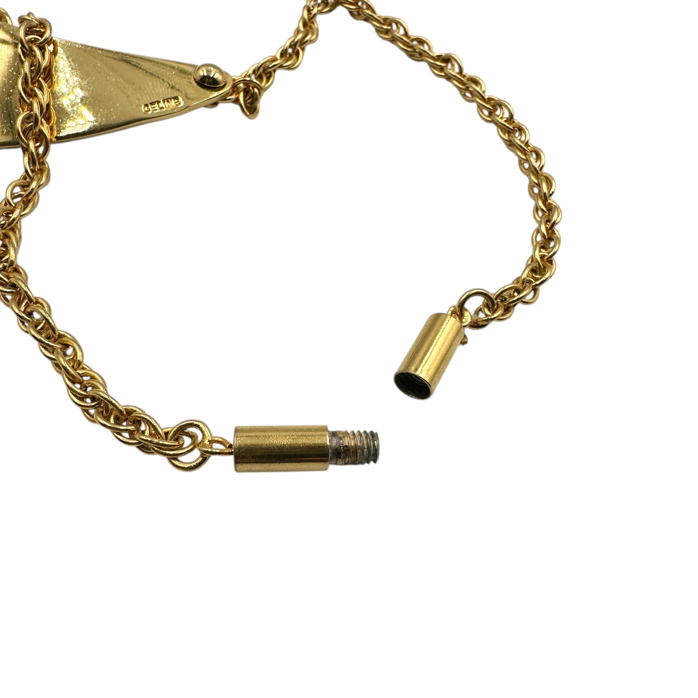 セリーヌ、ネックレス、ゴールド、 CELINE セリーヌ チョーカー ネックレス 17204-202501 | rean