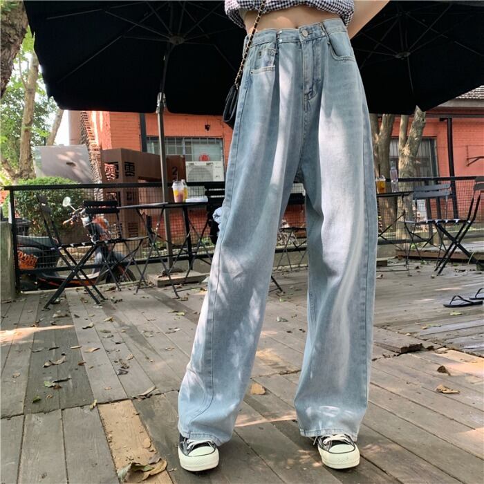 レディース ゆったりデニムパンツ 韓国ファッション通販 Nosweat
