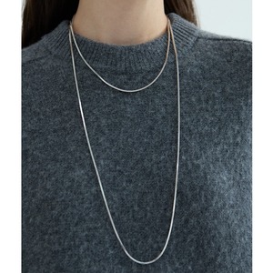 layered chain long necklace　m-0053