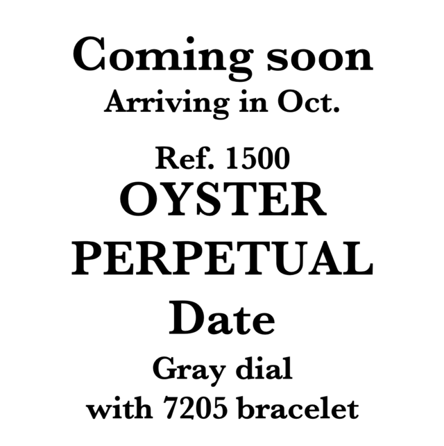 Rolex Oyster Perpetual Date 1500 (2******) Gray Dial