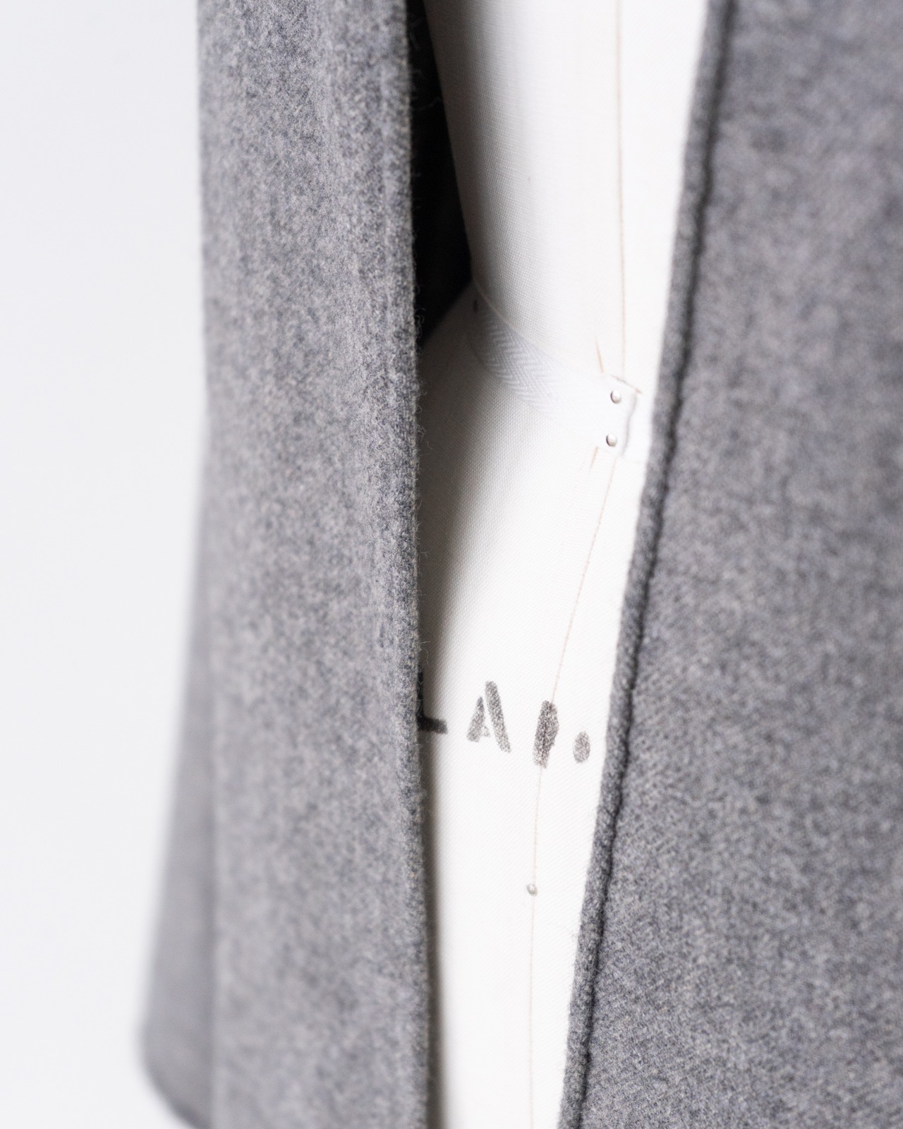 〈Hermès by martin margiela〉Cashmere Collarless Jacket