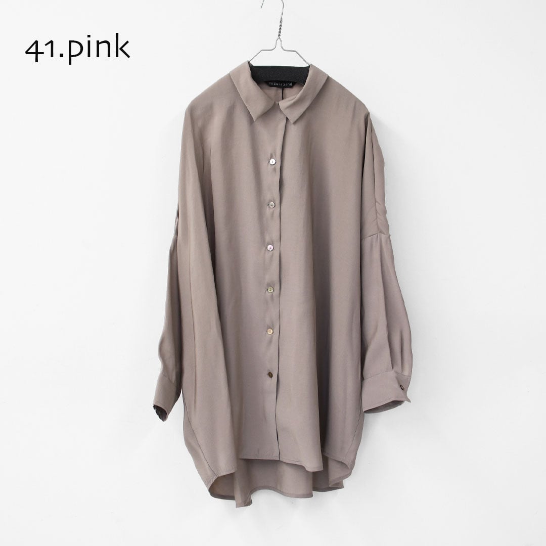 mizuiro ind [ミズイロ インド] wide tunic shirt [1-230129] ワイド