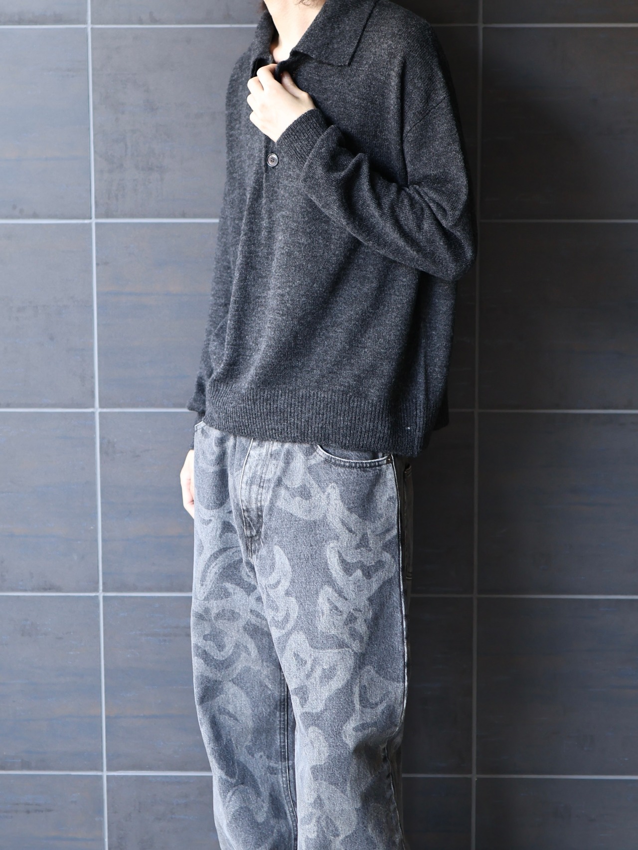 【26aw/ROLDSKOV】rambo polo dark grey