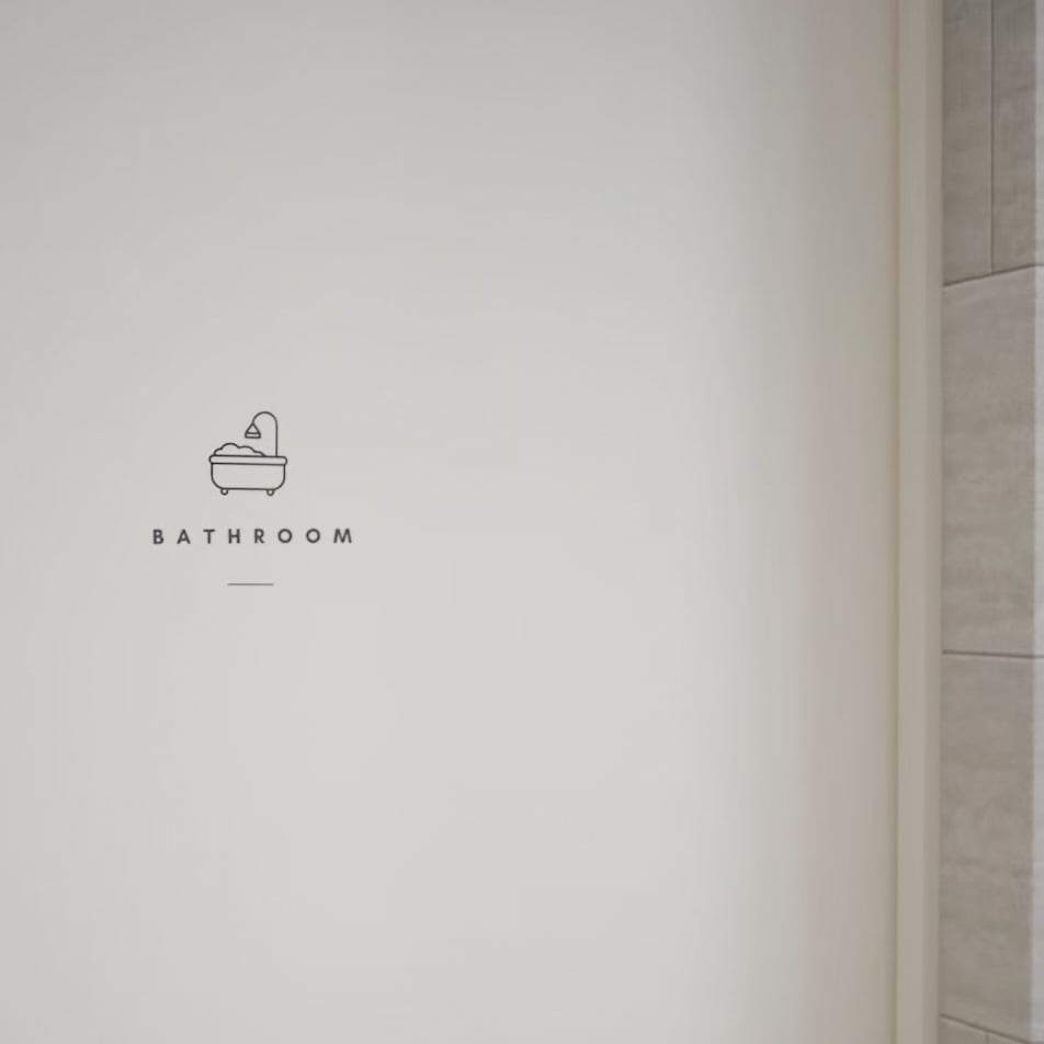 An icon Bathroom