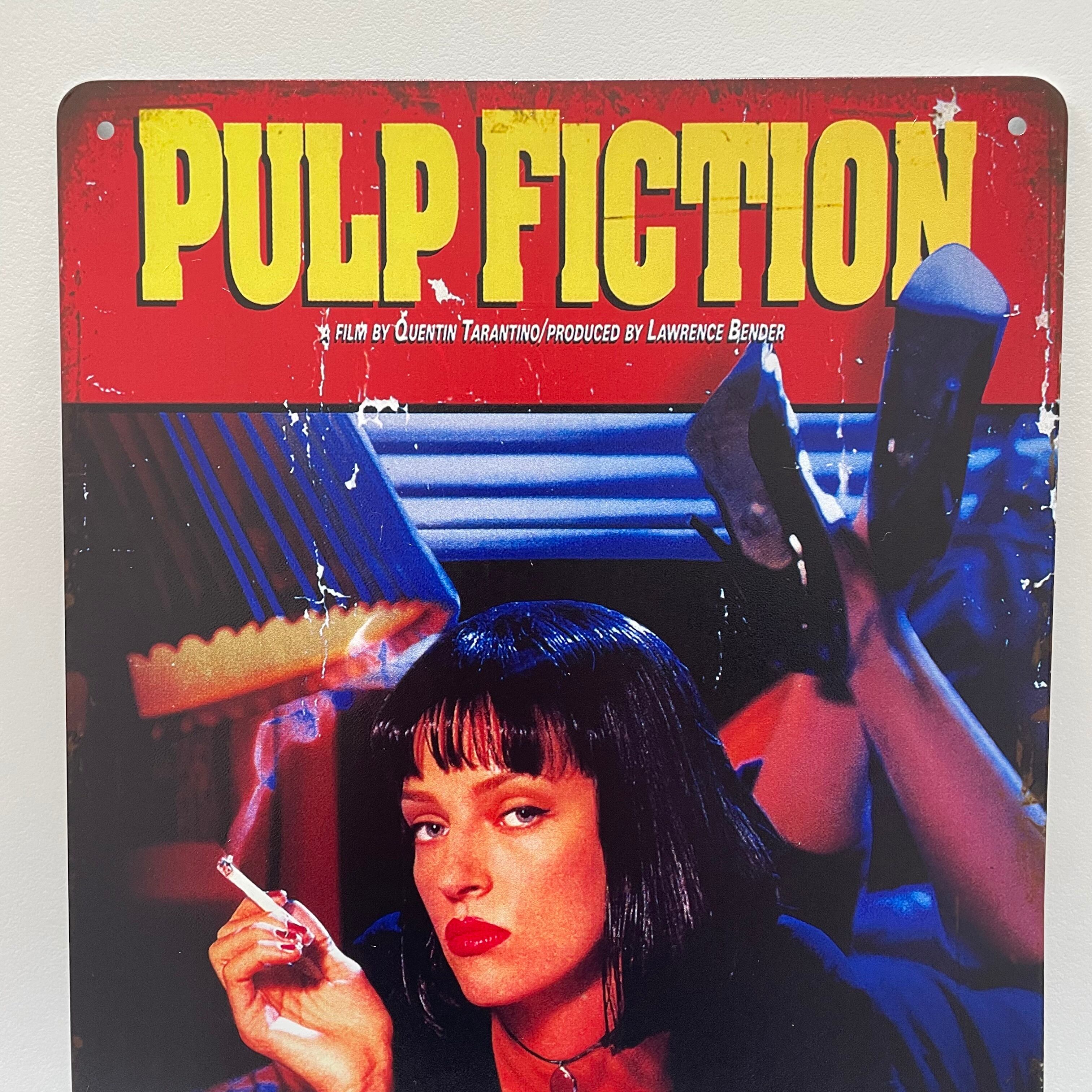 PULP FICTION ブリキ看板 ミアウォレス 映画ポスター パルプ