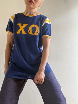 1970s Vintage Football-Style Ringer Tee