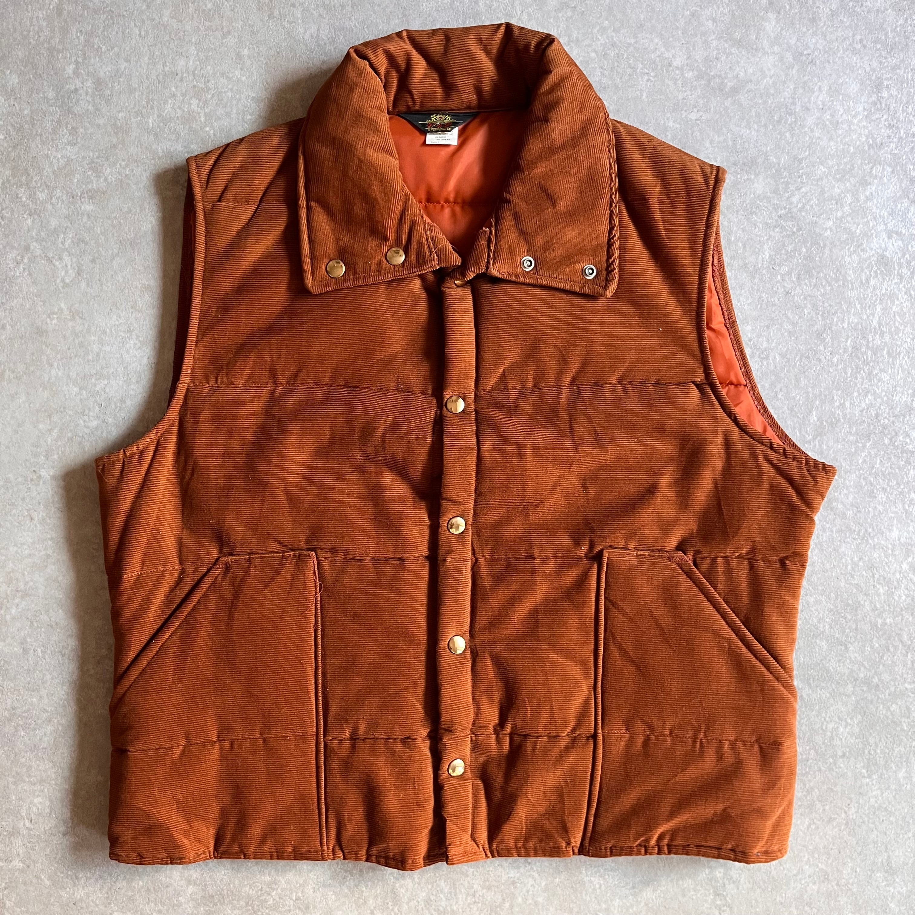 1970s VIP SPORTSWEAR Corduroy Vest L