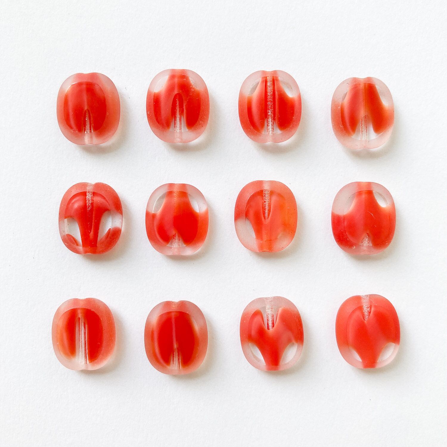再入荷〉ゆる四角チェコガラスビーズ（18mm） | Dua-アクセサリー