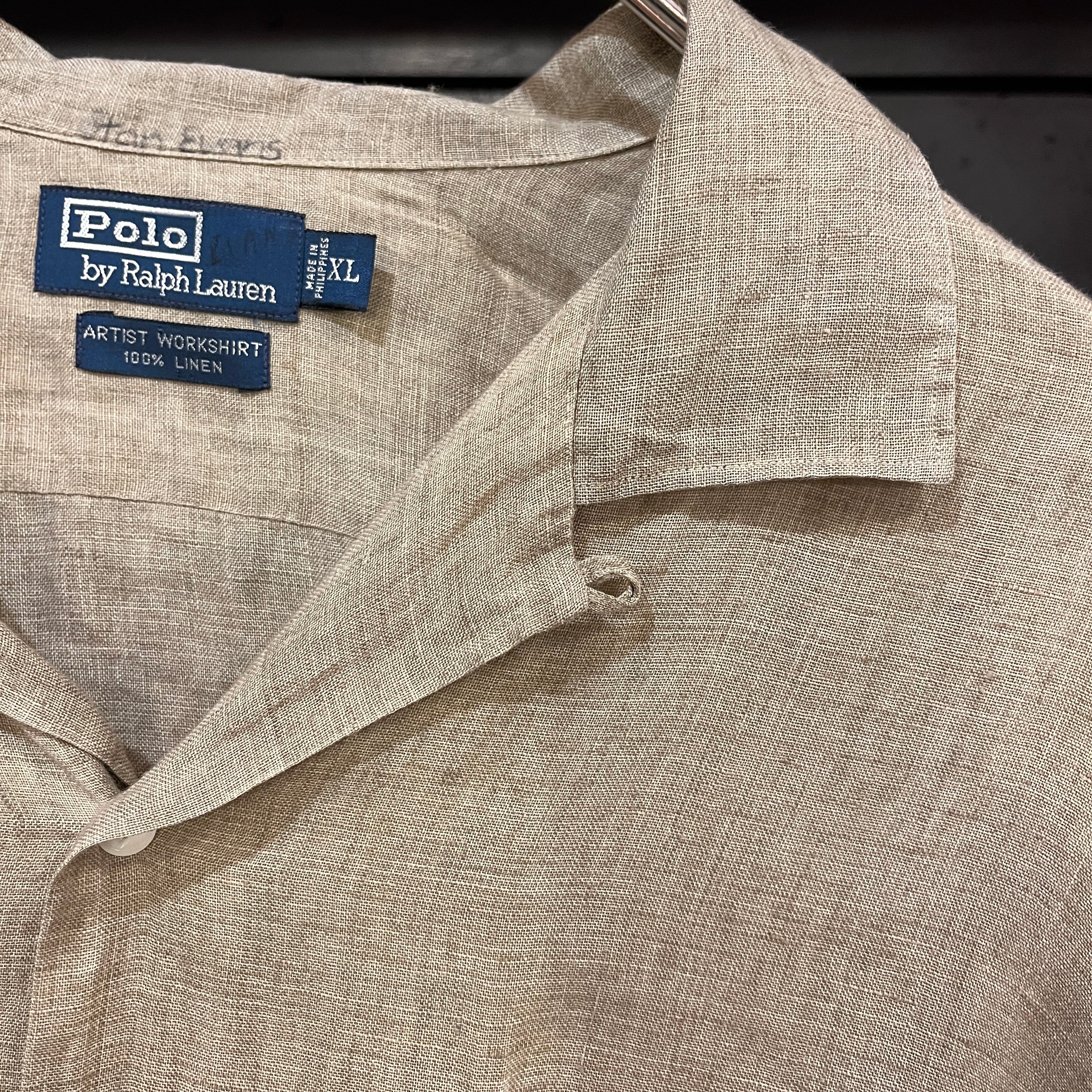 90s Polo by Ralph Lauren L/S Open Coller Linen Shirt | VOSTOK 90s Polo by Ralph Lauren L/S Open Coller Linen Shirt | VOSTOK