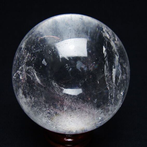 水晶 丸玉 52mm スフィア 置物 水晶玉 一点物 151-9029