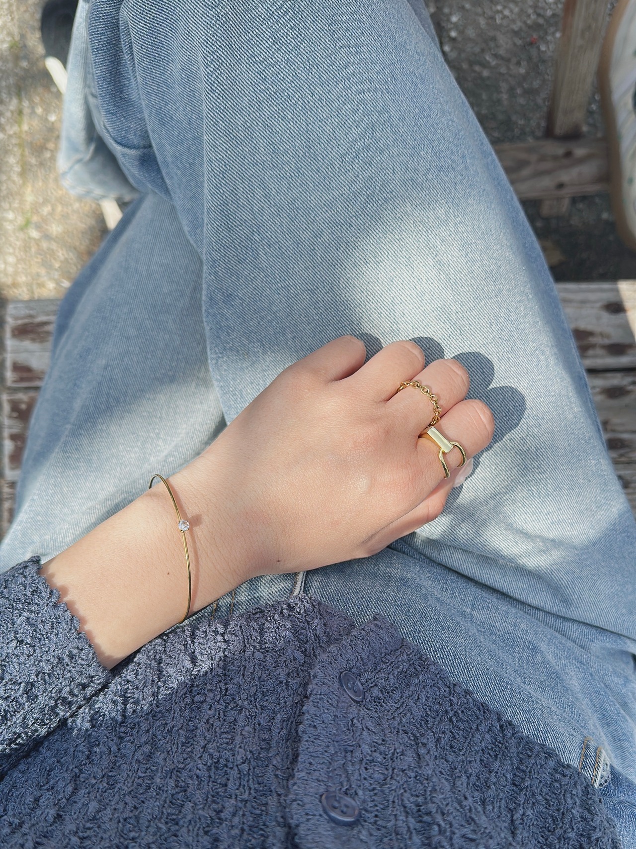 SS ワンストーンバングル