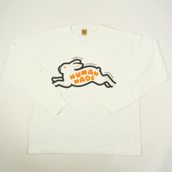 Human Made Tシャツ ホワイトうさぎ柄です Size【L】 HUMAN MADE ヒューマンメイド 22AW RABBIT L/S T-SHIRT