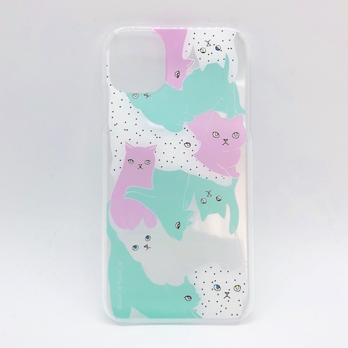 【iPhone11 専用】アクリルケース CATS colorful