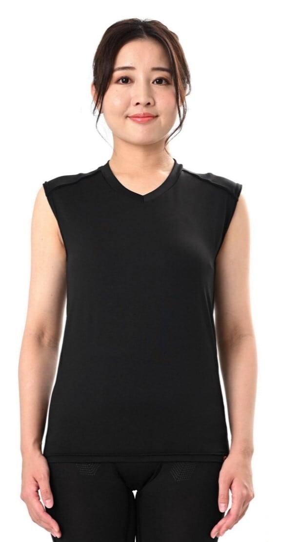 遠赤外線+温泉鉱石  ”巡る”  遠赤外線ウエア =ノースリーブ=