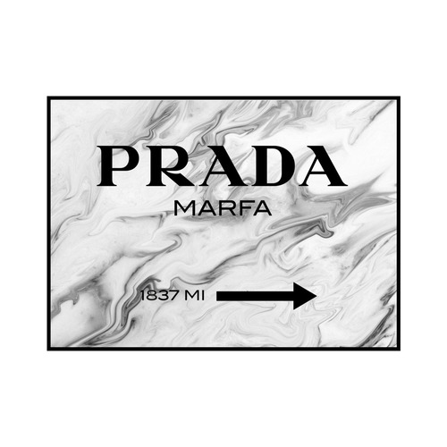 "PRADA MARFA 1837 MI" Whaite marble - POSTER [SD-000565] A4サイズ ポスター単品