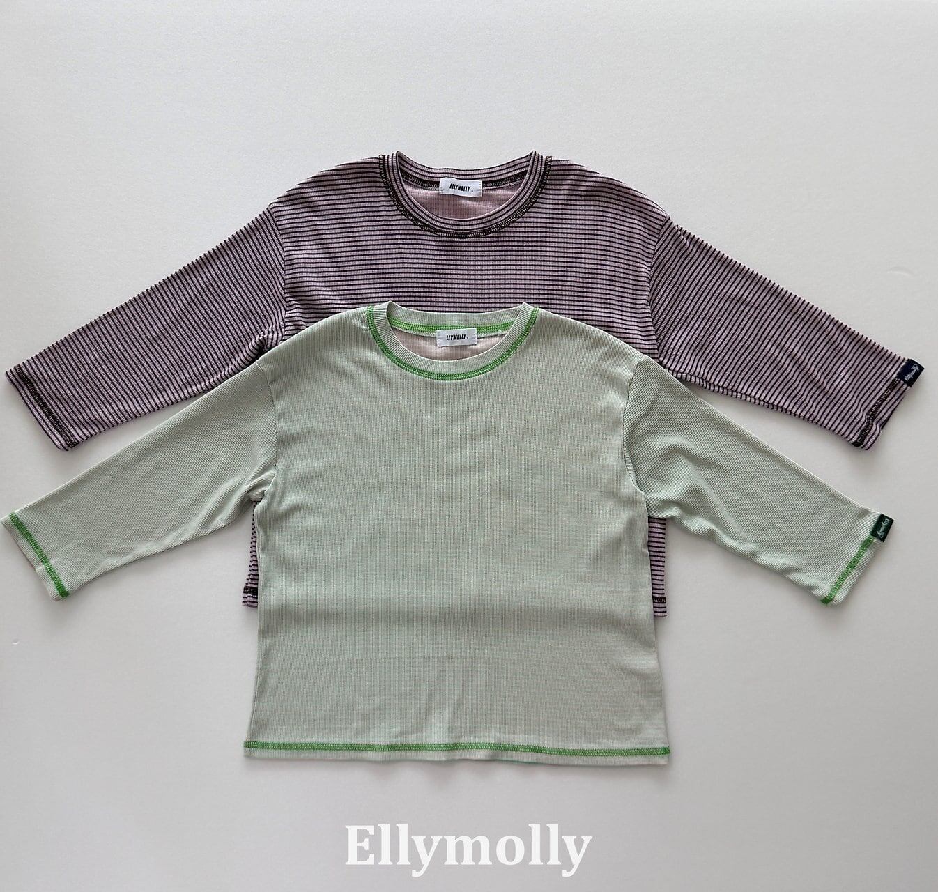 【予約】ELLY MOLLY Ribbed merrow T