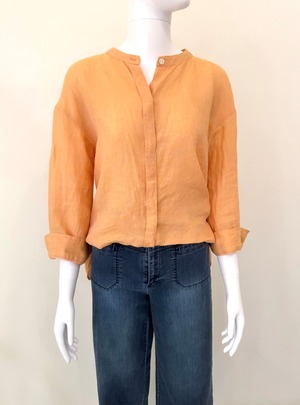 フレンチリネンブレンドシャツ