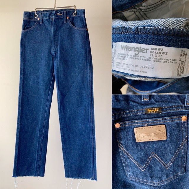 Wrangler 13MWZ ストレートデニムパンツ W29 カットオフ【0206K51 