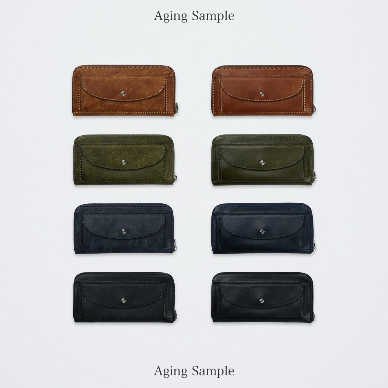 Iru×IKENOHATA GINKAWATEN】PUEBLO LEATHER ROUND WALLET / 受注生産 4