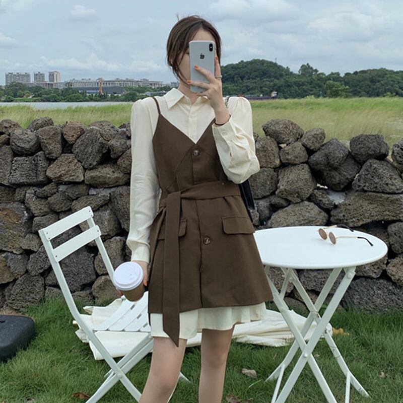 レースドレス スプリングスカート 春物 試着室58047305501