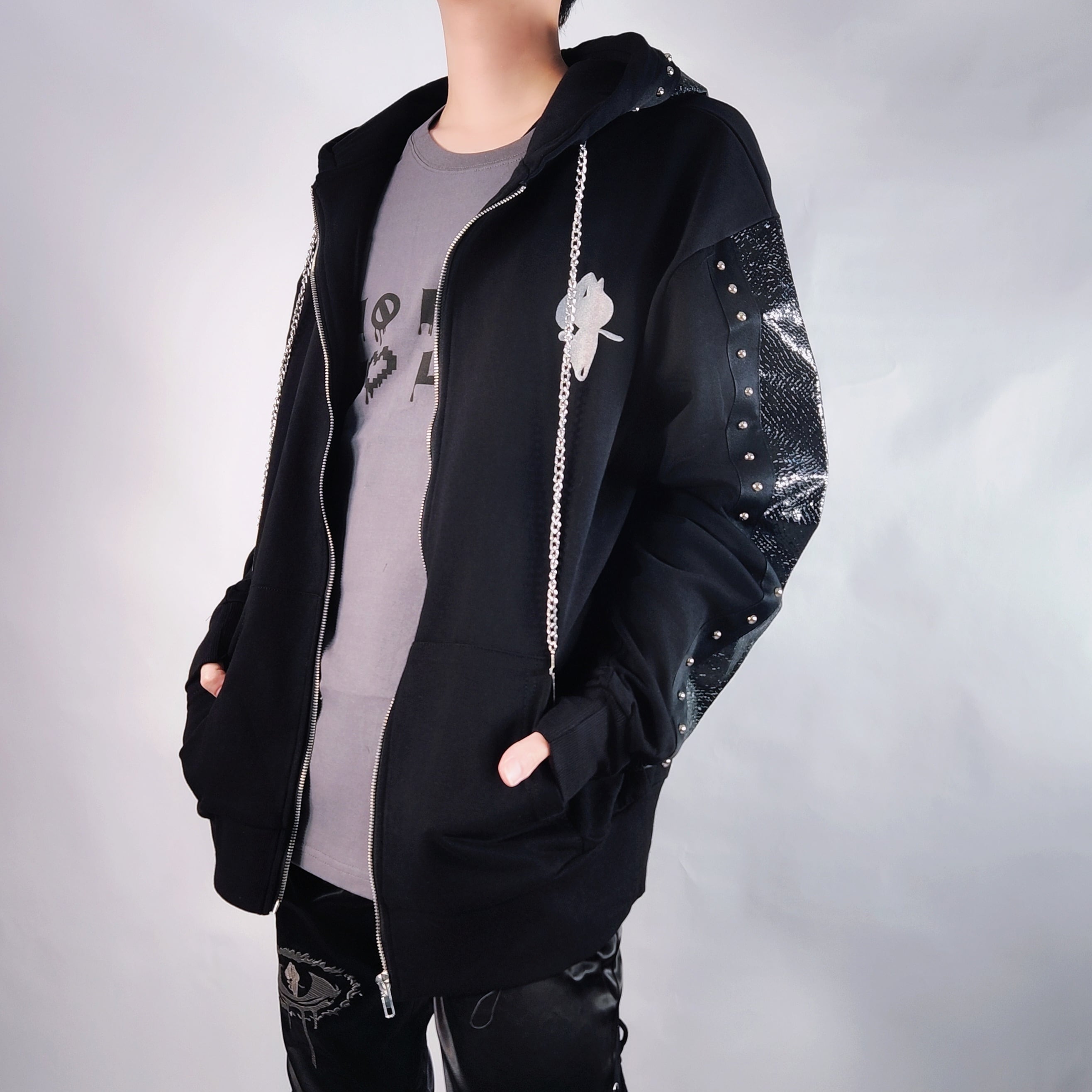 高品質SNAKE SCALE STUDS ZIP OUTER | NIER CLOTHING