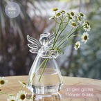 花瓶 天使 透明 ガラス クリア 花器 卓上花瓶 ブーケスタンド 水耕栽培 個性的 透明な花瓶 革新的 インテリア 飾り 工芸品 丸型 フラワーベース Flower 一輪挿し ドライフラワー 北欧 ミニサイズ おしゃれ 生け花 造花 華 置物 かわいい