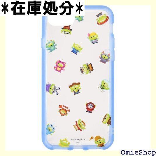 グルマンディーズ エイリアンリミックス/IIIIfit Clear iPhoneSE 第2世代 /8/7/6s/6 4.7インチ 対応ケース 総柄 DN-709B ライトブルー 766