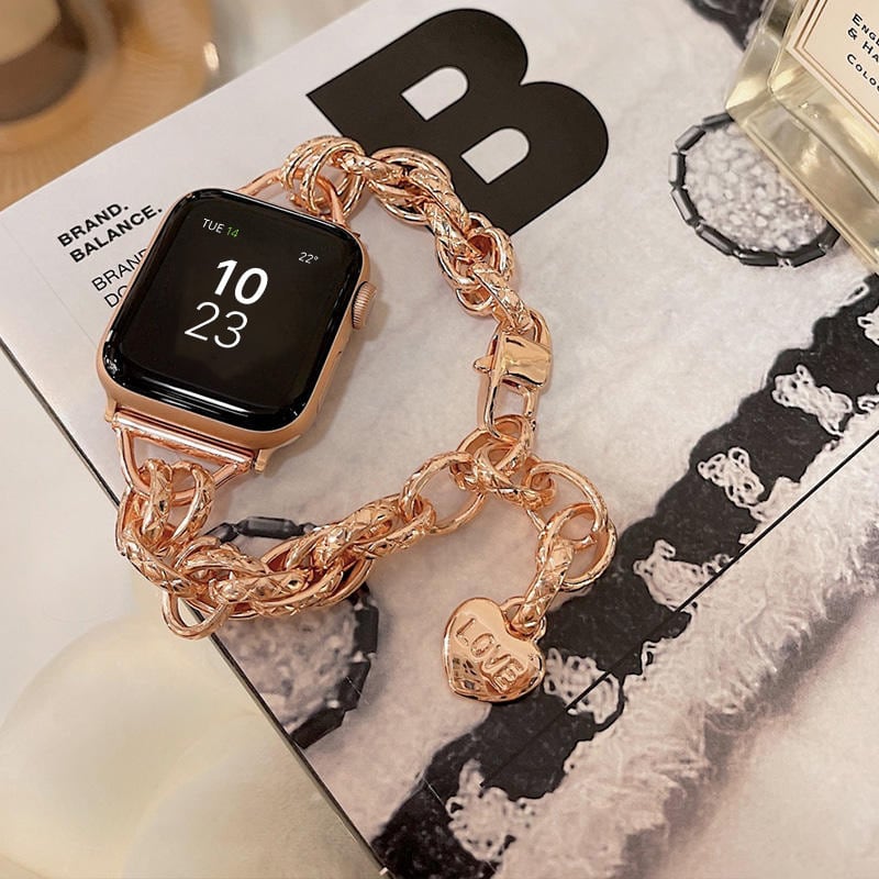 131」アップルウォッチバンド チェーン ステンレス apple watch ...