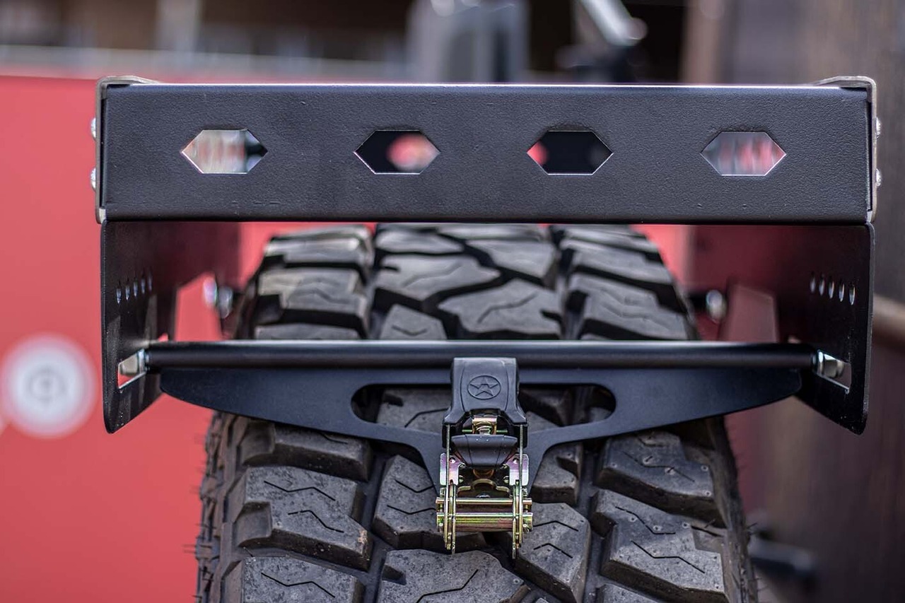 Desert Spare Wheel Wood Holder Rack