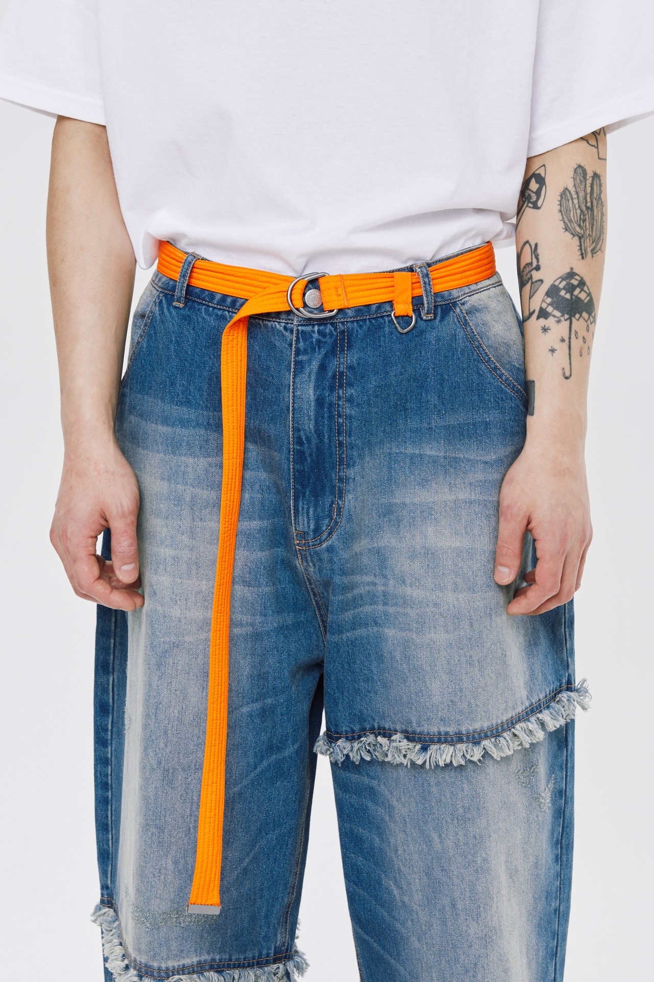 D-RING PADDED BELT_ORANGE