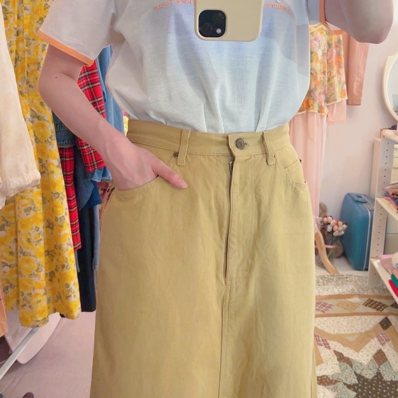 PINKHOUSE / wheel wappen long skirt
