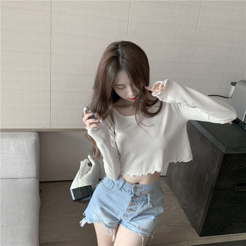 薄手ショートルーズニットトップス レディースサマーシャツ Tシャツ ロング 夏物 ドラファッションホール45537907482