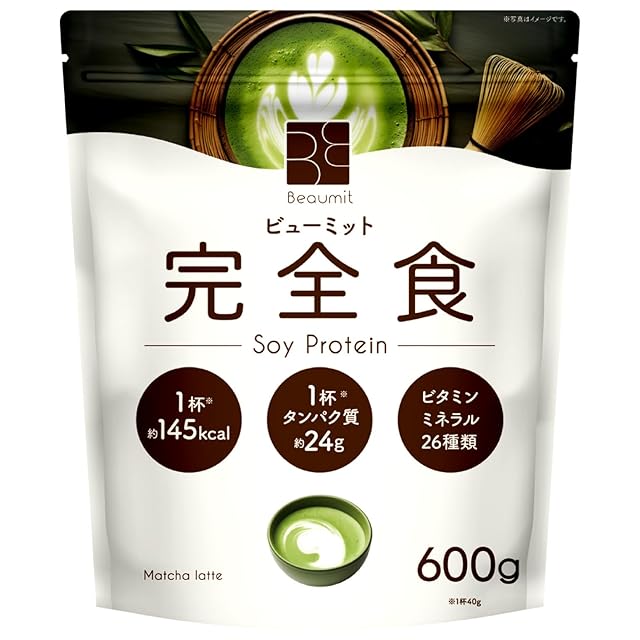 Beaumit 完全食 ソイプロテイン600g 完全栄養食 たんぱく質24g
