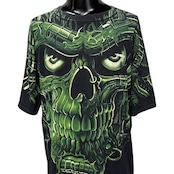 【LIQUID BLUE】リキッドブルー "GREEN SKULL" 90's Vintage Tシャツ