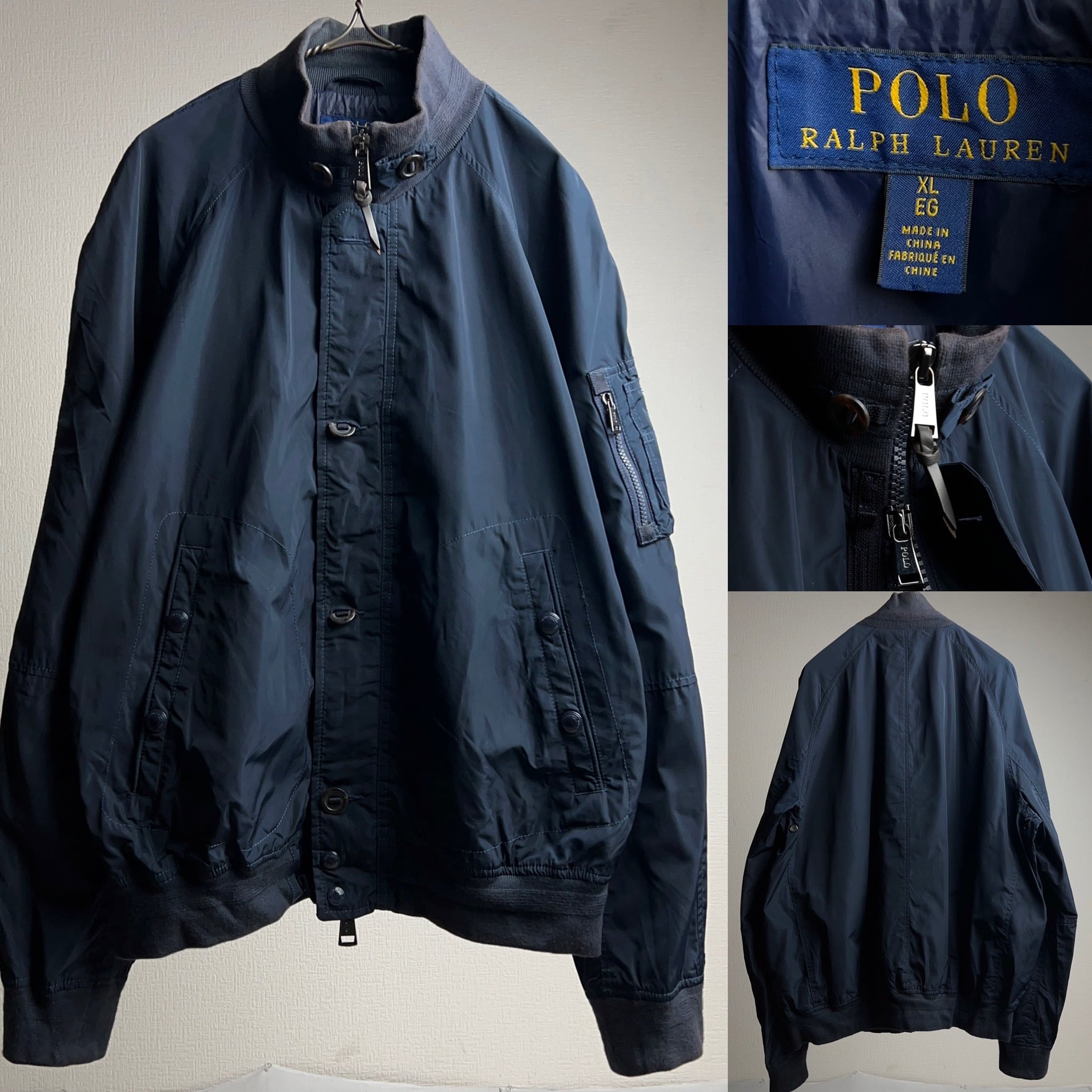 “POLO RALPH LAUREN” Military Flight Jacket SIZE XL ポロラルフローレン ミリタリーフライトジャケット  タンカースジャケット MA-1【1000A286】【送料無料】